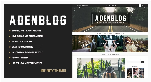 Aden WordPress Blog Theme