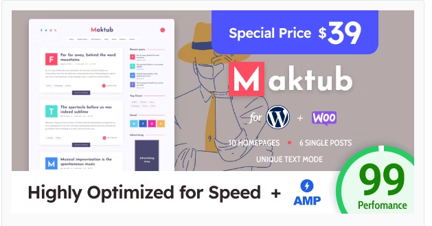 Maktub Blog for WordPress