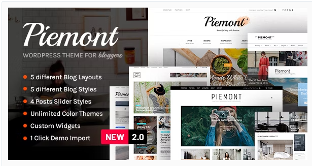 Piemont WordPress Blog Theme